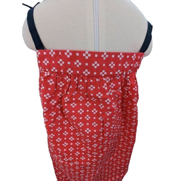 Hanna Anderson Girl’s Red Ribbon Strap Cotton Shift Dress Size 4 - Picture 5 of 11